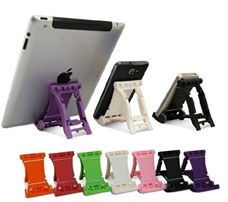 Cep Tefonu Tablet Standı Mini Masaüstü Telefon Tutucu Aparat (4401)