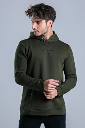 Baskılı Kapüşonlu 3 İp Sweat MAR ÖK418