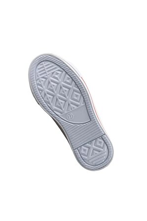 Unisex Erkek Kız Çocuk Keten Kısa Convers Modeli Bağcıklı Spor Ayakkabı BEYAZ