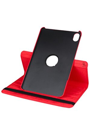 Honor Pad X9 11.5 inç Uyumlu 360° Dönebilen Standlı Tablet Kılıfı Kırmızı