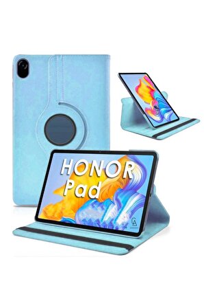Honor Pad X9 11.5 inç Uyumlu 360° Dönebilen Standlı Tablet Kılıfı Mavi