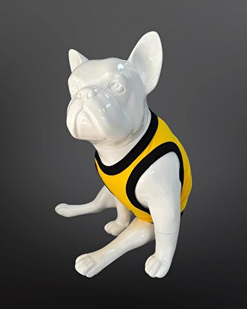 Kedi Ve Köpek Kıyafeti - Pikachu Surat Baskılı Sarı Atlet