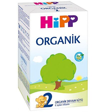 Hipp 2 Organik Devam Sütü 600gr