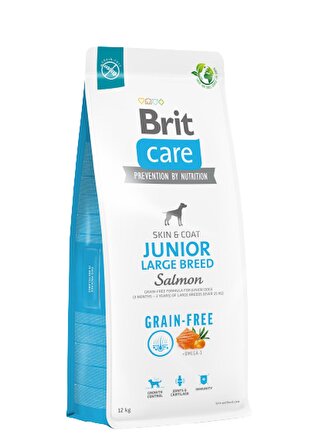 Brit Care Junior Skin & Coat Somonlu Tahılsız Büyük Irk Yavru Köpek Maması 12 Kg
