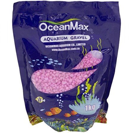 201230-OceanMax Pembe Renkli Çakıl 3-5MM 1KG