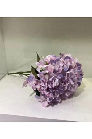 Lila Yapay Ortanca Çiçeği 42 Cm