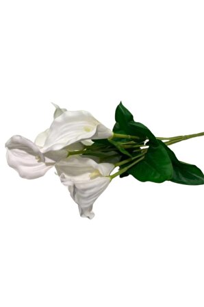 Yapay Gala Beyaz Çiçek 42 Cm