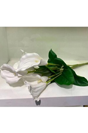 Yapay Gala Beyaz Çiçek 42 Cm