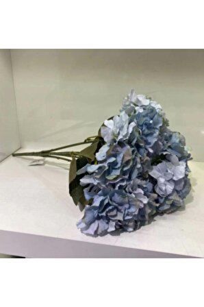 Mavi Yapay Ortanca Çiçeği 42 Cm