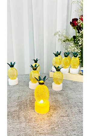 led mum ananas metal 3 adet ()