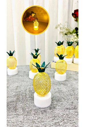 led mum ananas metal 3 adet ()