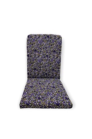 Mor Çiçek Desenli Meditasyon Sandalyesi - Backjack - Destekli Yer Minderi
