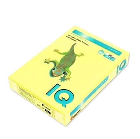 IQ Color Renkli Fotokopi Kağıdı 80Gr 500Lü Sarı