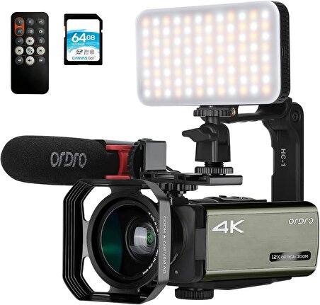 ORDRO AX65 Canlı Yayın Kamerası Video Kamera Full HD 60FPS - 4K