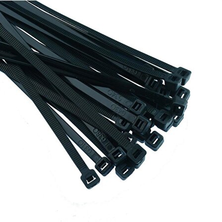 KSN Kablo Bağı Plastik Kelepçe Siyah 4.8x250mm  -  100 Adet 