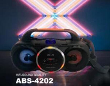 Portable ABS4202 Şarjlı Kumandalı Fm-Sd-usb Bluetooth RGB Spekaer