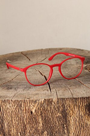 DORAMİRA Kırmızı Renk Oval Mat Kadın Gözlük