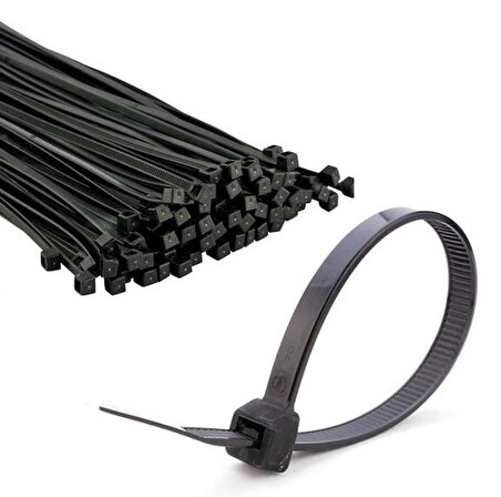 KSN Kablo Bağı Plastik Kelepçe Siyah 3.6x250mm  -  100 Adet 