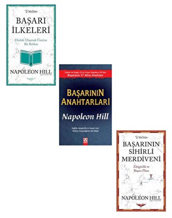 Napoleon Hill Başarının Anahtarları + Başarının Sihirli Merdiveni + Başarı İlkeleri (3 Kitap)