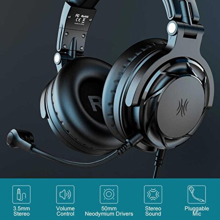 ProGD Mikrofonlu Gaming Headset Kulaklık
