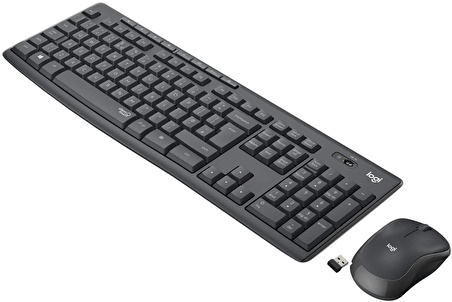 Logitech MK295 Kablosuz SİYAH Klavye Mouse Set 920-009804