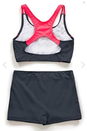 Endeep Kız Çocuk Şortlu Siyah Yüzücü Bikini Takımı 22124
