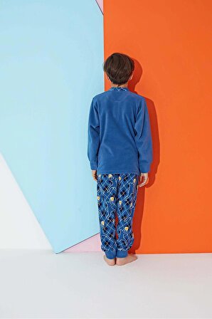 Erkek Çocuk Welsoft Polar Pijama Takımı 3355 - G