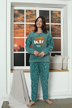 Kadın Welsoft Polar Pijama Takımı 0412 Y