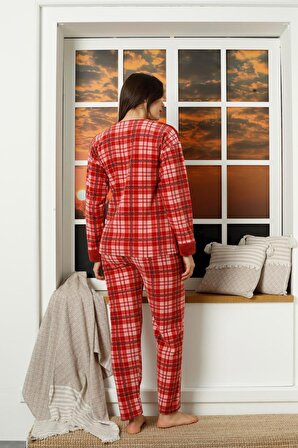 Kadın Welsoft Polar Pijama Takımı Kiremit 0412 K