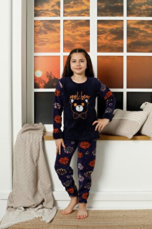 Kız Çocuk Polar Pijama Takımı 0412 L