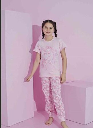 Kız Çocuk Unicorn Pijama Takımı 2628