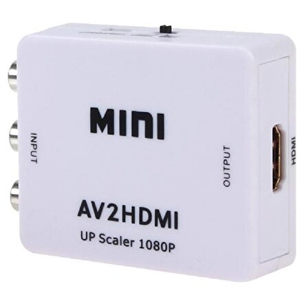 AV RCA to HDMI TOS Çevirici Dönüştürücü  Tüplü TV Adaptörü