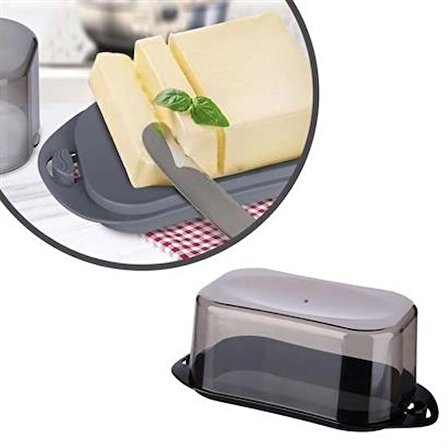 Periboia Kilitli Plastik Kapaklı Kahvaltılık Tereyağlık Peynirlik Erzak Saklama Kabı Ap-9428
