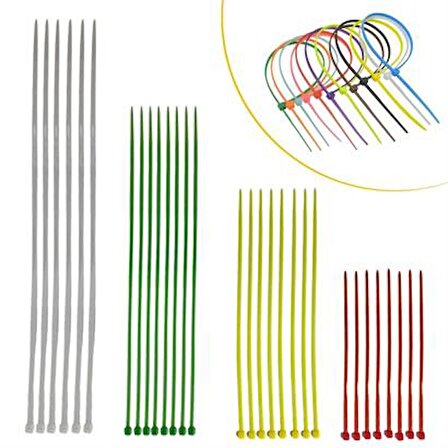 Periboia® 30 Parça Plastik Kablo Kelepçe Seti Kablo Düzenleyici Bağlama Bantları