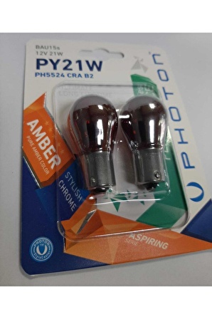 Yeni Photon Diadem Ampül Turuncu Amber Tek Duy Yakın Tırnak Sinyal Ampülü Py21w Ph5524