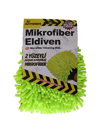 Mikrofiber Makarna Yıkama Eldiveni Yeşil