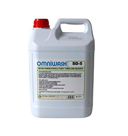 Omniwash SD-5 Beyaz Sabun Granit Sıvı Yüzey Temizleyici 5 lt 