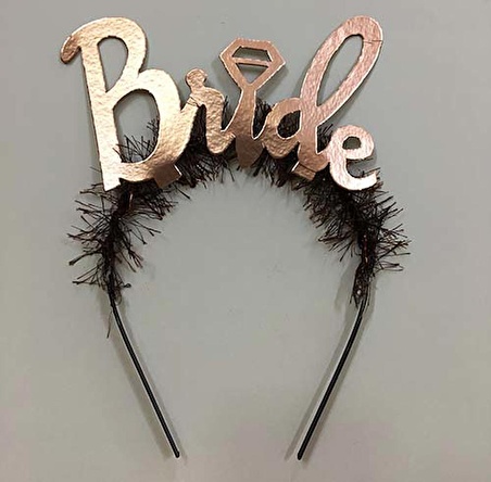 Bride Bekarlığa Veda Partisi Tacı - Rose Gold