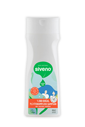 Siveno %100 Doğal Fitokompleks Şampuan 7 Değerli Bitki Yoğun Dökülme Karşıtı Dolgunlaştırıcı 300 ml