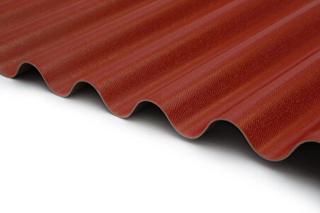 Ondumax ondülin tipi Izokiremit Kırmızı PVC Polimer Çatı Paneli 2,10 metre güneş ısı yağmur ses koruma ve yalıtım sac çatı paslanmaz kırılmaz çatlamaz solmaz