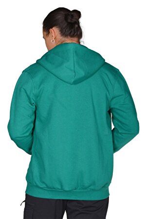 Diadora İmola - Erkek Yeşil Pamuklu Tam Fermuarlı Spor Sweatshirt - DDTAM1050049
