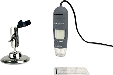 Celestron Deluxe Elde Taşınabilir Dijital Mikroskop (44302-C) Gri