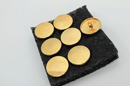 Gold Altın Metal Düğme 2 cm - 7'li