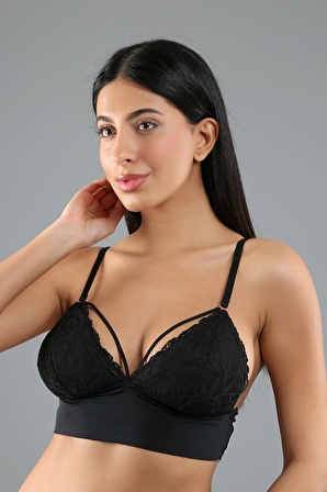 Kadın Siyah B Cup Bralet Sütyen