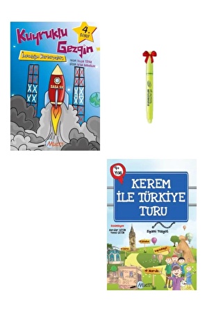 4.Sınıf Kuyruklu Gezgin Kerem İle Türkiye Turu Hikaye Seti