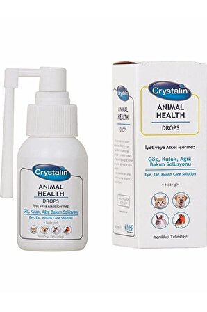 Crystalin Animal Health Drops 50 Ml ( Göz, Kulak Ve Ağız Bakım Solüsyonu )
