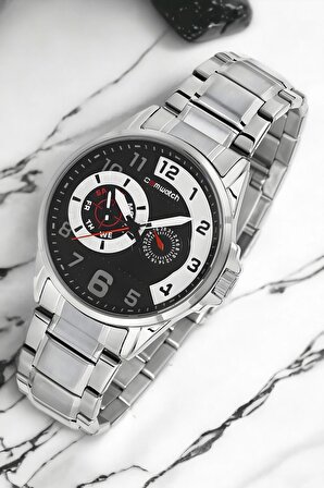 Comwatch ZMCMW003 Gümüş-Beyaz Renk Çelik Erkek Saati: Zamanın Şıklığı ve Fonksiyonelliği