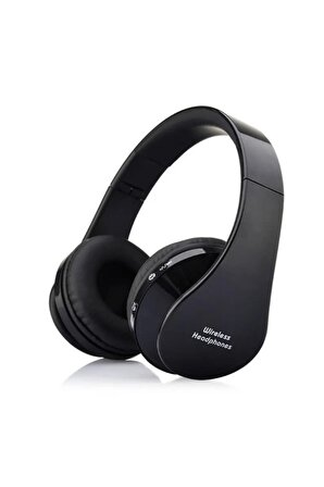 Şarjlı Radyo Özellikli Kablosuz Kulaklık Bluetooth Kulaküstü Kulaklık Katlanabilir Dahili Mikrofonlu