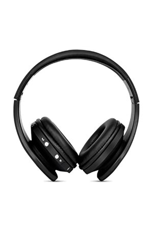Şarjlı Radyo Özellikli Kablosuz Kulaklık Bluetooth Kulaküstü Kulaklık Katlanabilir Dahili Mikrofonlu