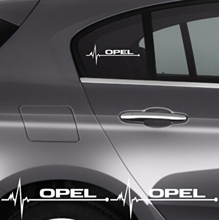 Opel Vectra İçin Uyumlu Aksesuar Oto Ritim Sticker 2 Adet 20*9 Cm